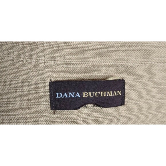Dana Buchman Womens Jacket Full Zip Cotton Linen Lined Utility Large - Picture 9 of 10